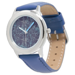 Blau Abstrakt Armbanduhr