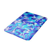 Blau abstrakt badematte (Schrägansicht)