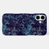 Blau Abstrakt Case-Mate iPhone Hülle (Rückseite (Horizontal))