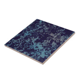 Blau Abstrakt Fliese