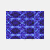 Blau abstrakt gemusterte Decke (Vorderseite (Horizontal))