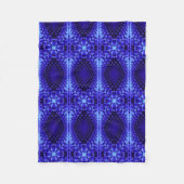 Blau abstrakt gemusterte Decke (Vorderseite)