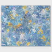 Blau abstrakt geschenkpapier (Flach)