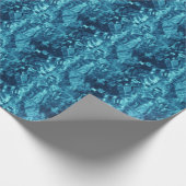 Blau Abstrakt Geschenkpapier (Ecke)