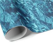 Blau Abstrakt Geschenkpapier (Rolleneckpunkt)