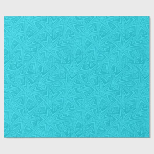 Blau Abstrakt Geschenkpapier (Flach)