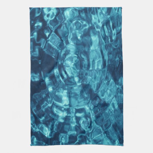 Blau Abstrakt Geschirrtuch (Vertikal)