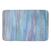 Blau Abstrakt: Januar Morgen Badematte (Vorderseite)