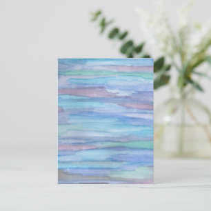 Blau Abstrakt: Januar Morgen Postkarte