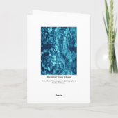 Blau Abstrakt Karte (Rückseite)