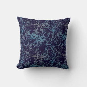 Blau Abstrakt Kissen