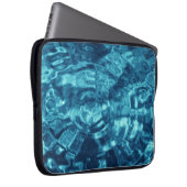 Blau Abstrakt Laptopschutzhülle (Vorne Rechts)
