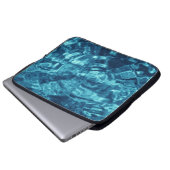 Blau Abstrakt Laptopschutzhülle (Vorne Knopf)