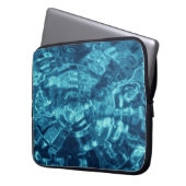 Blau Abstrakt Laptopschutzhülle (Vorderseite Links)
