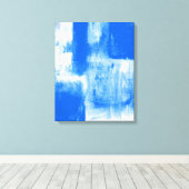 Blau Abstrakt Leinwanddruck (Insitu (Holzboden))