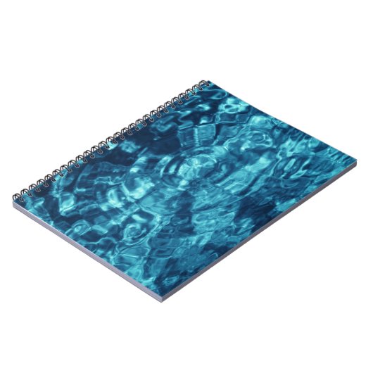 Blau Abstrakt Notizblock (Linke Seite)