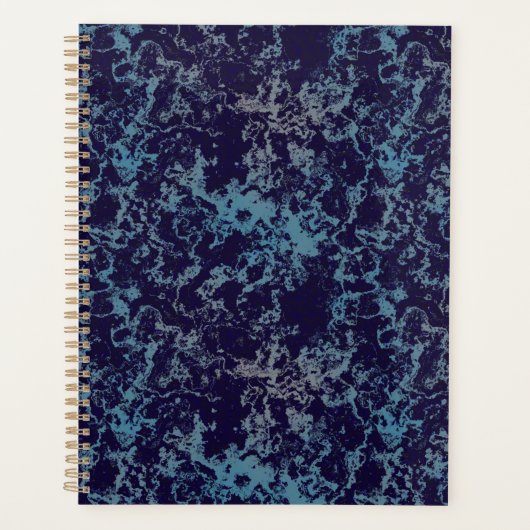 Blau Abstrakt Planer (Vorderseite)