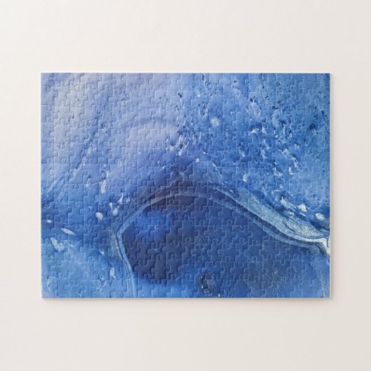 Blau abstrakt puzzle (Horizontal)