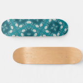 Blau Abstrakt Skateboard (Horizontal)