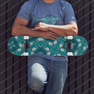 Blau Abstrakt Skateboard