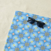 Blau Abstrakt Strandtuch (Beispiel)