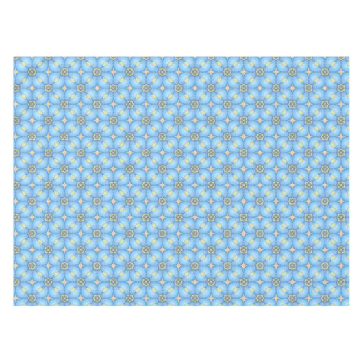 Blau Abstrakt Tischdecke (Vorderseite (Horizontal))