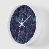 Blau Abstrakt Uhr (Winkel)