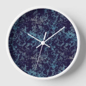 Blau Abstrakt Uhr (Vorderseite)