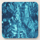 Blau Abstrakt Untersetzer (Vorderseite)