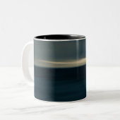 Blau-Abstrakter Zweifarbige Tasse (Vorderseite Links)