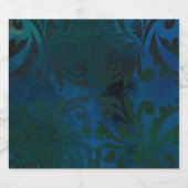 blau alkoholflaschenetikett (Einzelnes Label)