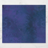 blau alkoholflaschenetikett (Einzelnes Label)