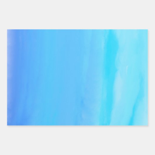 Blau als Abstrakte Kunst des Sky Geschenkpapier Set (Vorderseite 3)