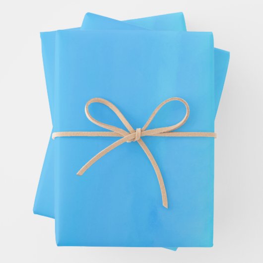 Blau als Abstrakte Kunst des Sky Geschenkpapier Set (Beispiel)