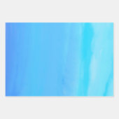 Blau als Abstrakte Kunst des Sky Geschenkpapier Set (Vorderseite)