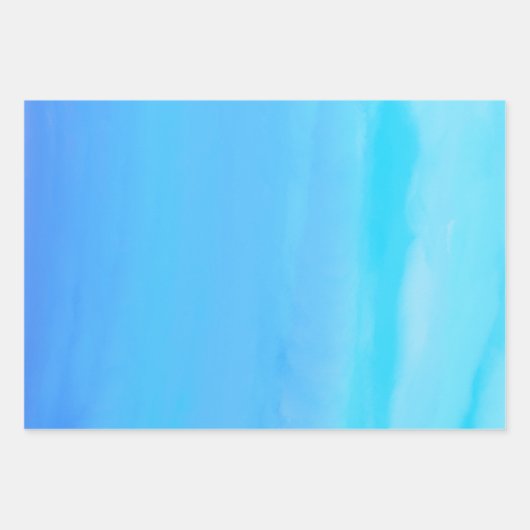 Blau als Abstrakte Kunst des Sky Geschenkpapier Set (Vorderseite)