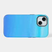 Blau als Abstrakte Kunst des Sky iPhone 15 Hülle (Rückseite (Horizontal))