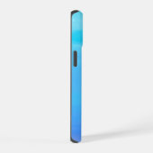 Blau als Abstrakte Kunst des Sky iPhone 15 Hülle (Rechte Seite)