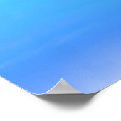 Blau als Abstrakte Kunst des Sky Poster (Ecke)