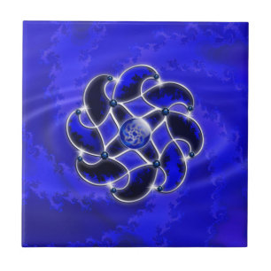 Blau als die Seedekorative Fliese