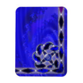 Blau als flexibler Meeresmagnet Magnet (Vertikal)