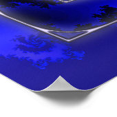 Blau als Meeresdruck Poster (Ecke)