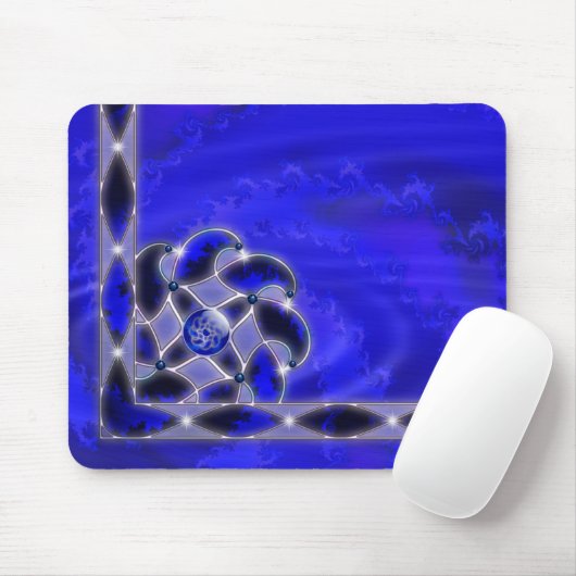 Blau als Meeresmousepad Mousepad (Mit Mouse)