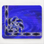 Blau als Meeresmousepad Mousepad (Vorne)
