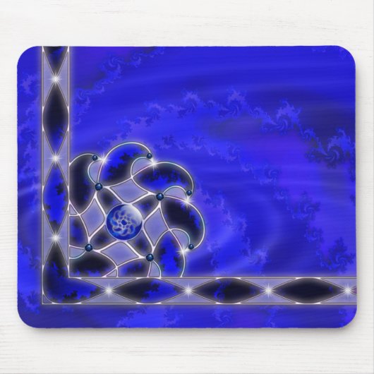 Blau als Meeresmousepad Mousepad (Vorne)