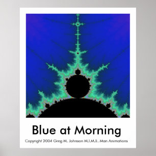 Blau am Morgen Poster