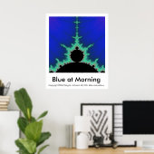 Blau am Morgen Poster (Heimbüro)