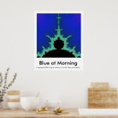 Blau am Morgen Poster (Küche)