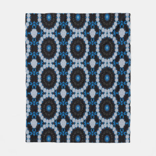 Blau am Morgen und in der Nacht Fleecedecke