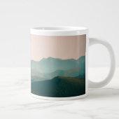 Blau an den Bergen Jumbo-Tasse (Rechts)